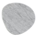 Haidar Natural Marble/Brown End Table - Ornate Home