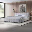 Hannah Gray Eastern King Bed - Ornate Home