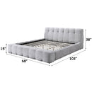 Hannah Gray Queen Bed - Ornate Home