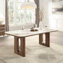 Harvey Ceramic Top/Walnut Dining Table - Ornate Home