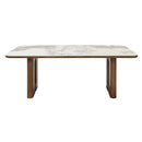 Harvey Ceramic Top/Walnut Dining Table - Ornate Home
