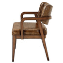 Harvey Leatherette/Brown Arm Chair (Set of 2) - Ornate Home