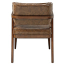 Harvey Leatherette/Brown Arm Chair (Set of 2) - Ornate Home