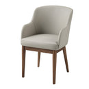 Harvey Leatherette/Walnut Arm Chair (Set of 2) - Ornate Home