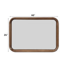 Harvey Walnut Accent Mirror - Ornate Home