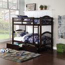 Heartland Espresso Twin/Twin Bunk Bed - Ornate Home