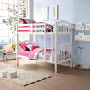 Heartland White Twin/Twin Bunk Bed - Ornate Home