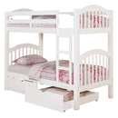 Heartland White Twin/Twin Bunk Bed - Ornate Home