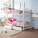 Heartland White Twin/Twin Bunk Bed - Ornate Home