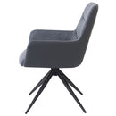 Hester Gray Arm Chair (Set of 2) - Ornate Home