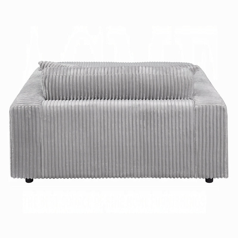 Hilde Beige Jumbo Corduroy Chaise w/2 Pillows - Ornate Home