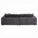 Hilde Dark Gray Jumbo Corduroy Double Chaise Sectional - Ornate Home