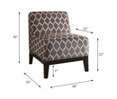 Hinte Dark Blue Accent Chair - Ornate Home