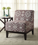 Hinte Dark Brown/Multi-color Accent Chair - Ornate Home
