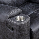 Hirah Dark Gray Motion Glider Recliner - Ornate Home