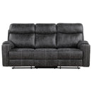 Hirah Dark Gray Motion Sofa - Ornate Home