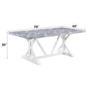 Hollyn White Dining Table - Ornate Home