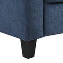 Horatio Navy Chenille Chair - Ornate Home