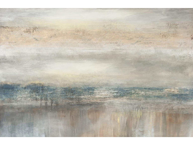 Horizon Hand Painted Textured Large Canvas Wall Art - Ornate Home