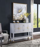House Marchese Pearl Gray Server - Ornate Home