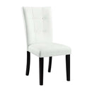 Hussein White/Black Side Chair (Set of 2) - Ornate Home
