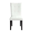 Hussein White/Black Side Chair (Set of 2) - Ornate Home