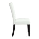 Hussein White/Black Side Chair (Set of 2) - Ornate Home