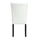 Hussein White/Black Side Chair (Set of 2) - Ornate Home