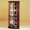 Huxley Cherry Curio Cabinet (Corner) - Ornate Home