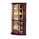 Huxley Cherry Curio Cabinet (Corner) - Ornate Home