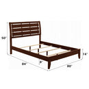 Ilana Brown Cherry Eastern King Bed - Ornate Home