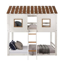 Inara White Twin/Twin Bunk Bed - Ornate Home