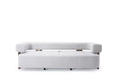 Indigo White & Walnut Sofa - Ornate Home