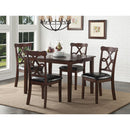 Ingeborg Black/Espresso 5PC Pack Dining Set - Ornate Home