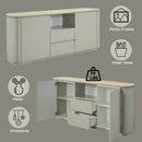 Ingram Light Gray Server - Ornate Home