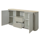 Ingram Light Gray Server - Ornate Home