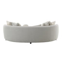 Iniko Beige Sofa W/6 Pillows - Ornate Home