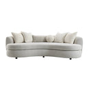Iniko Beige Sofa W/6 Pillows - Ornate Home
