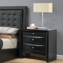 Ireland Black Nightstand - Ornate Home