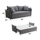 Irina Gray Sofa W/Sleeper - Ornate Home