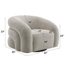 Irma Gray Chair W/Swivel - Ornate Home