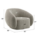 Isabel Brown Chair W/Swivel - Ornate Home