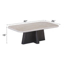 Jacory BottIcino Natural Marble Top/ Espresso Coffee Table - Ornate Home