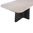 Jacory BottIcino Natural Marble Top/ Espresso Dining Table - Ornate Home