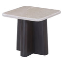 Jacory BottIcino Natural Marble Top/ Espresso End Table - Ornate Home