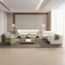 Jaeda Beige Linen Loveseat - Ornate Home