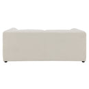 Jaeda Beige Linen Loveseat - Ornate Home