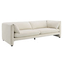 Jaeda Beige Linen Sofa - Ornate Home