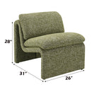 Jaeda Green Boucle Accent Chair - Ornate Home