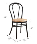 Jakia Natural/Black Side Chair (Set of 2) - Ornate Home